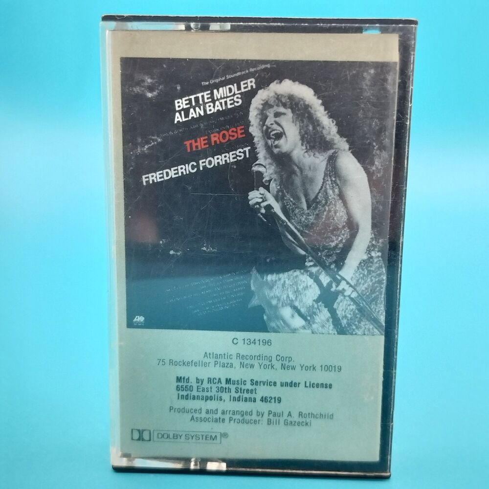 Bette Midler The Rose Original Soundtrack Cassette 1979 Atlantic Music Service